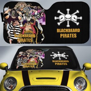 Blackbeard Pirates Car Sunshade Custom Car Accessories