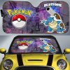 Blastoise Car Sunshade Custom Galaxy Manga Style