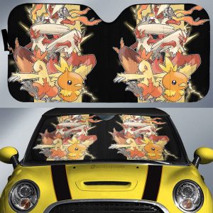 Blaziken Car Sunshade Custom Car Accessories For Fans