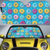 Blue Donuts Car Sunshade Custom Girly Pattern Car Accessories