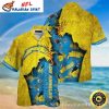 Blue Gold Los Angeles Chargers Men’s Hawaiian Shirt