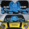 Blue Rose Car Sunshade Custom Car Accessories