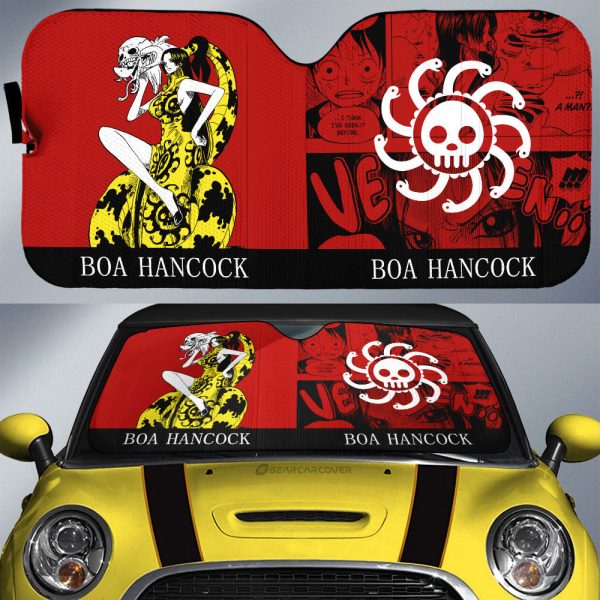 Boa Hancock Car Sunshade Custom Car Accessories Manga Color Style