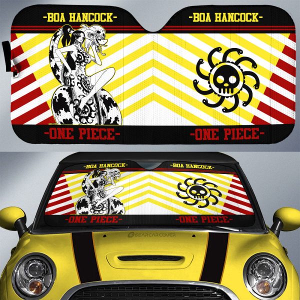 Boa Hancock Car Sunshade Custom Car Accessories Mix Manga Style