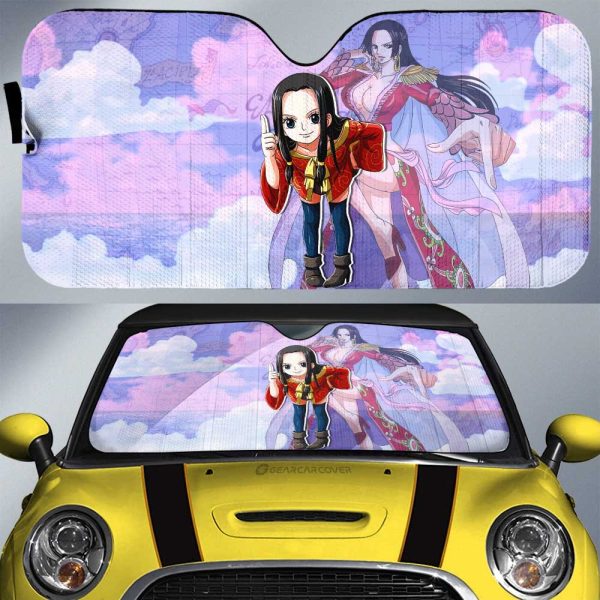 Boa Hancock Car Sunshade Custom One Piece Map Car Accessories For Anime Fans