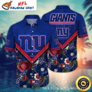 Bold Blossom NY Giants Tropical Shirt – New York Giants Floral Prowess Design