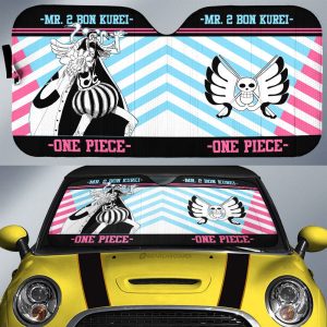 Bon Clay Car Sunshade Custom One Piece Anime Car Accessories Mix Manga Style