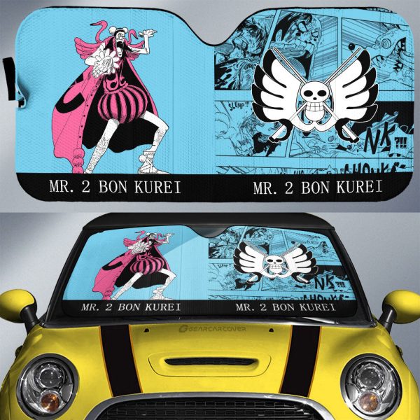 Bon Clay Car Sunshade Custom One Piece Car Accessories Manga Style