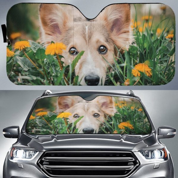 Border Sheepdog Car Sunshade Custom Cute Car Accessories