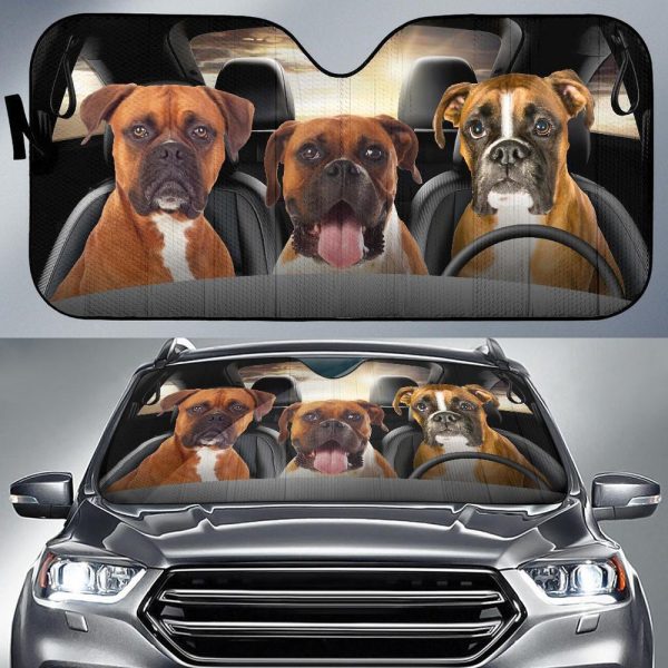 Boxer Car Sunshade Custom Car Interior Accessories For Boxer Lover