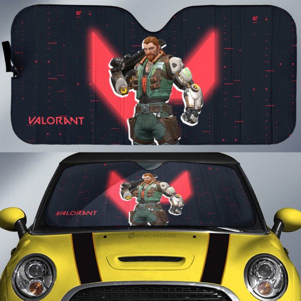 Breach Car Sunshade Custom Valorant Agent