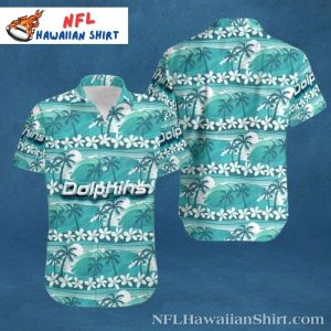 Breezy Beachside Dolphins Hawaiian Shirt – Miami Style Aloha Wear