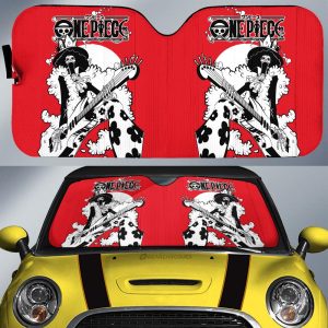 Brook Car Sunshade Custom Manga Style One Piece Anime Car Accessories