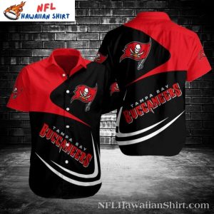 Buccaneers Bold Contrast NFL Tampa Bay Hawaiian Shirt Mens