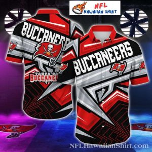 Buccaneers Geometric Energy Tampa Bay Hawaiian Shirt Mens