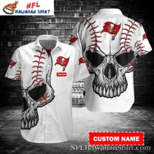 Buccaneers Skeleton Quarterback Tropical Hawaiian Shirt