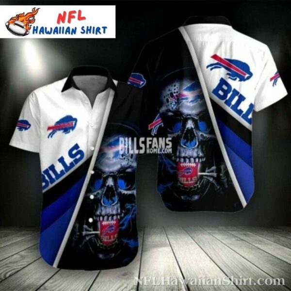 Buffalo Bills Fierce Fanatic Skull Hawaiian Shirt