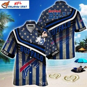 Buffalo Bills Mickey Mouse Patriotic Hawaiian Shirt