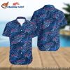 Buffalo Bills Navy Leaf Pattern Custom Hawaiian Shirt