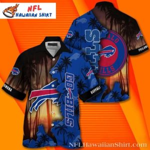 Buffalo Bills Sunset Goals Themed Hawaiian Shirt