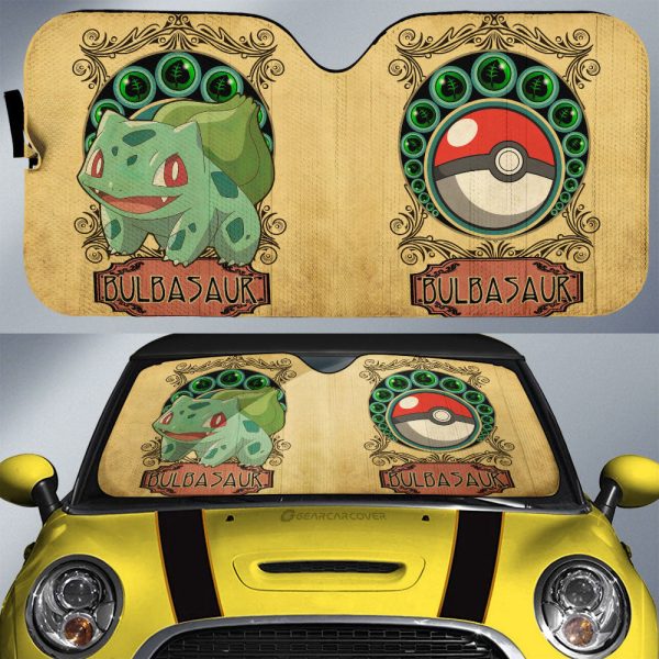 Bulbasaur Car Sunshade Custom Car Interior Accessories