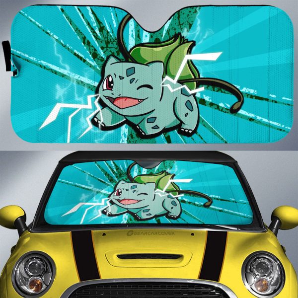 Bulbasaur Car Sunshade Custom Car Interior Accessories