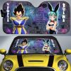 Bulma And Vegeta Car Sunshade Custom Car Accessories Galaxy Style