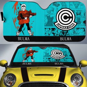 Bulma Car Sunshade Custom Manga Color Style