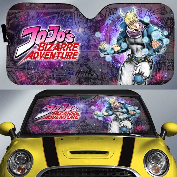 Caesar Anthonio Zeppeli Car Sunshade Custom Galaxy Manga JJBA