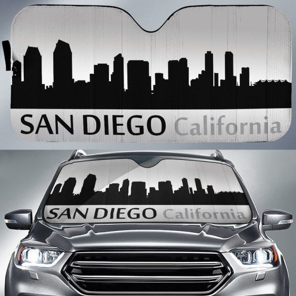 California Diego Skyline Car Sunshade Custom Car Accessories