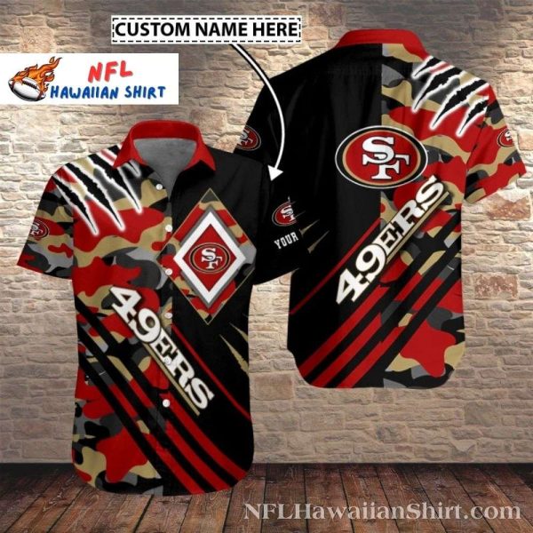 Camo Clash 49ers Hawaiian Shirt – Tactical Fan Fashion