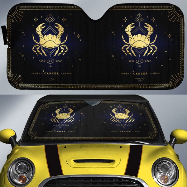 Cancer Car Sunshade Custom Zodiac Car Interior Accessories