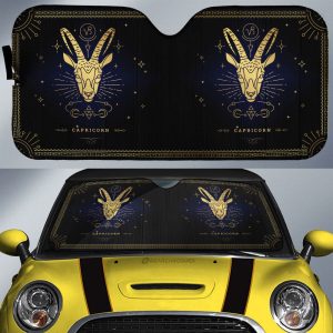 Capricorn Car Sunshade Custom Zodiac Car Interior Accessories