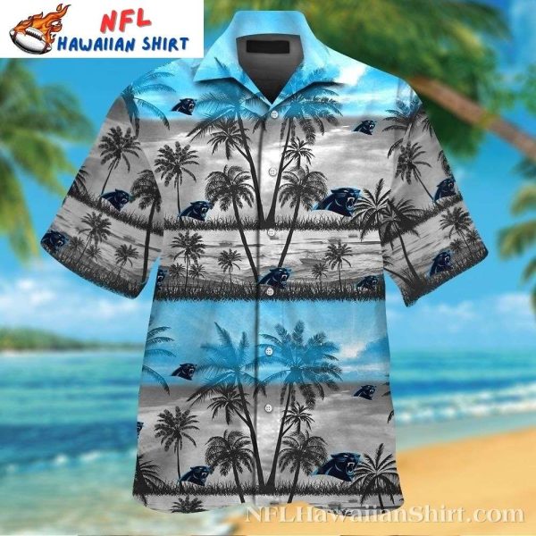 Carolina Panthers Palm Sunset NFL Hawaiian Shirt