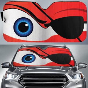 Cartoon Eyes Eyepatch Car Sunshade Custom Car Accessories