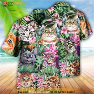 Cat Is Your Life Funny Hawaiian 3D Shirt