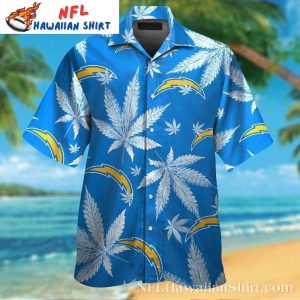 Chargers Cannabis Leaf – Los Angeles Chargers Aloha Shirt