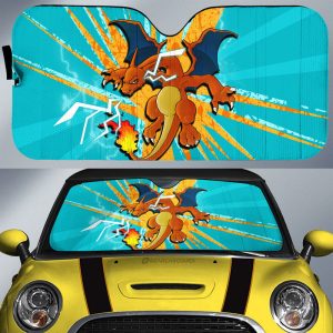 Charizard Car Sunshade Custom Car Interior Accessories