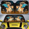 Charizard Car Sunshade Custom Tie Dye Style Anime Car Accessories