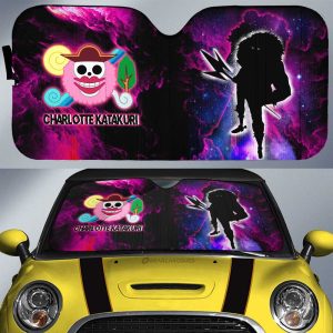 Charlotte Katakuri Car Sunshade Custom One Piece Anime Silhouette Style