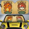 Charmander Car Sunshade Custom Car Interior Accessories