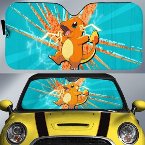 Charmander Car Sunshade Custom Car Interior Accessories