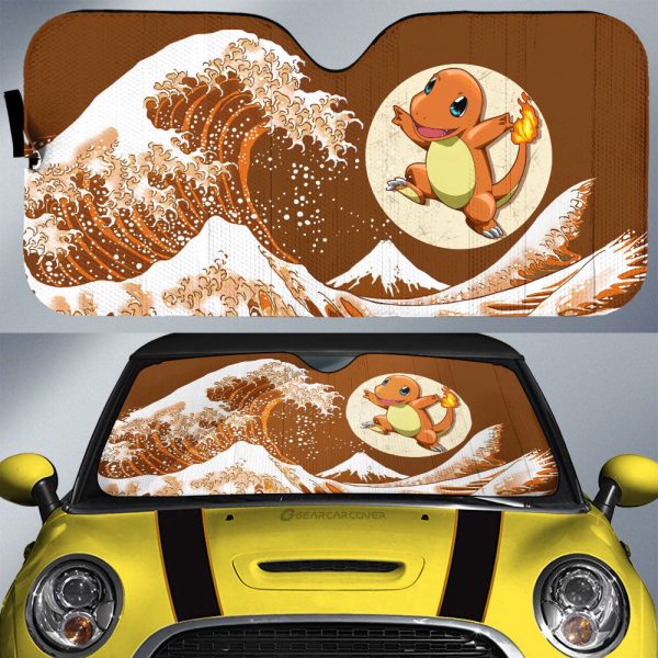 Charmander Car Sunshade Custom Pokemon Car Accessories