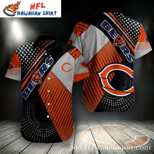 Chicago Bears Swooping Swirl Hawaiian Shirt