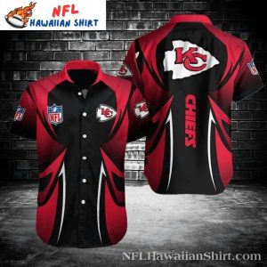 Chiefs Blaze Red And Black – Kansas City NFL Hawaiian Shirt