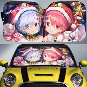 Christmas Re:Zero Car Sunshade Custom Anime Car Accessories