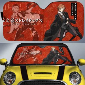 Chuuya Nakahara Car Sunshade Custom Bungou Stray Dogs Anime Car Interior Accessories