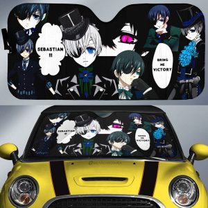 Ciel Phantomhive Car Sunshade Custom Black Butler Car Accessories