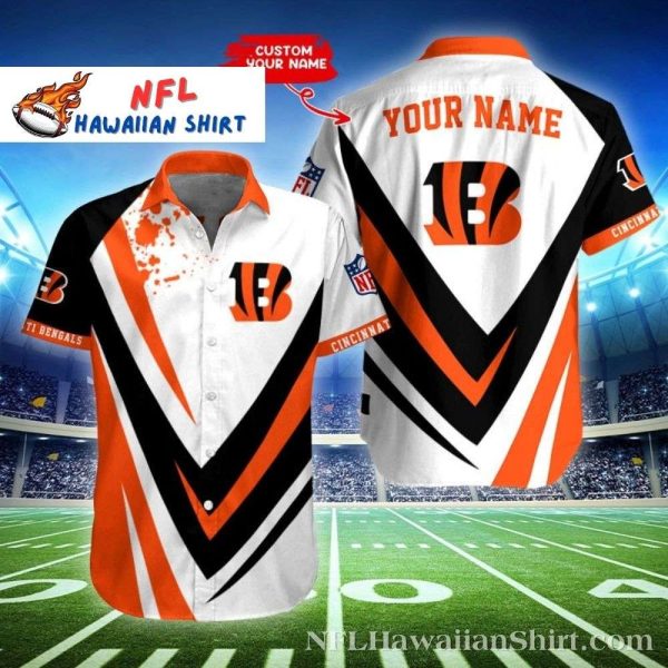 Cincinnati Bengals Game Day Customizable Hawaiian Shirt – Striped Fan Edition