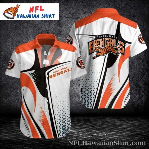 Cincinnati Bengals Hawaiian Shirt With Tiger Stripes